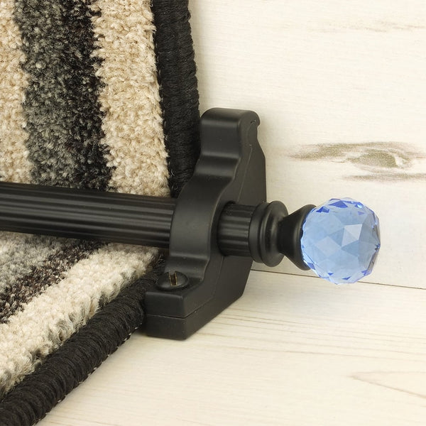 Crystal Black Sky Reeded Tringles D'Escalier