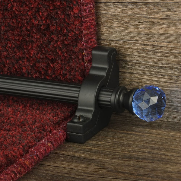 Crystal Black Sky Reeded Tringles D'Escalier