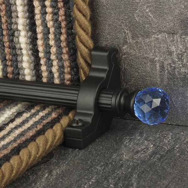 Crystal Black Sky Reeded Tringles D'Escalier