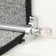 Crystal Chrome Rose Reeded Stair Rod - 60cm
