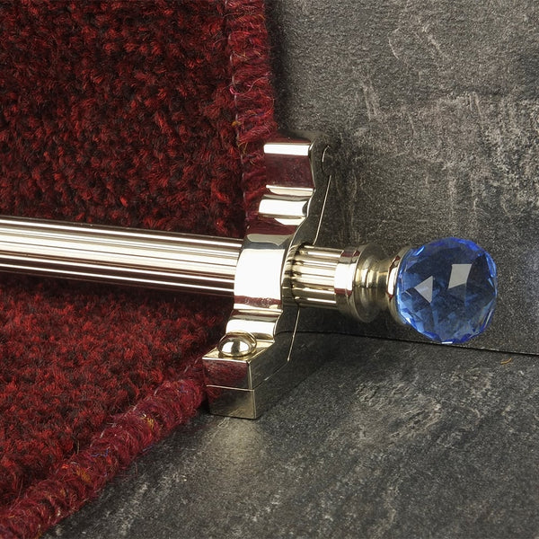 Crystal Polished Nickel Sky Reeded Tringles D'Escalier