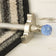Crystal Satin Nickel Sky Reeded Stair Rod - 23.6inches