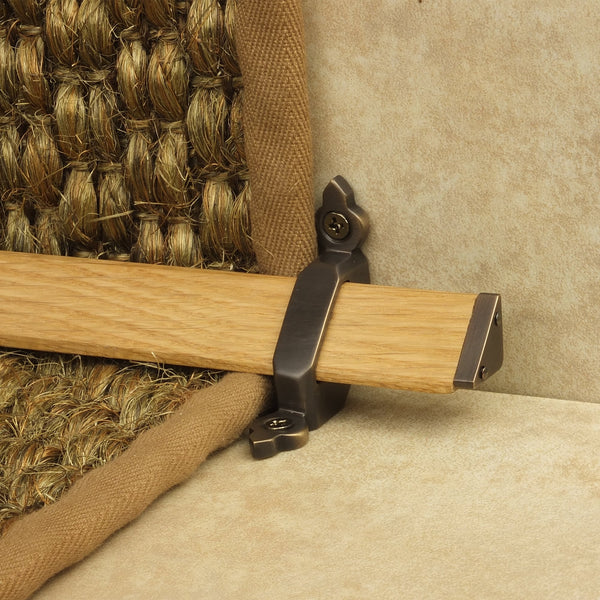 Tudor Antique Bronze Light Wood Stair Rod