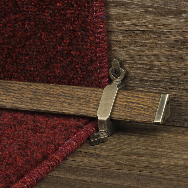 Tudor Pewter Dark Wood Stair Rod
