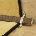 Tudor Satin Nickel Dark Wood Stair Rod - 60cm