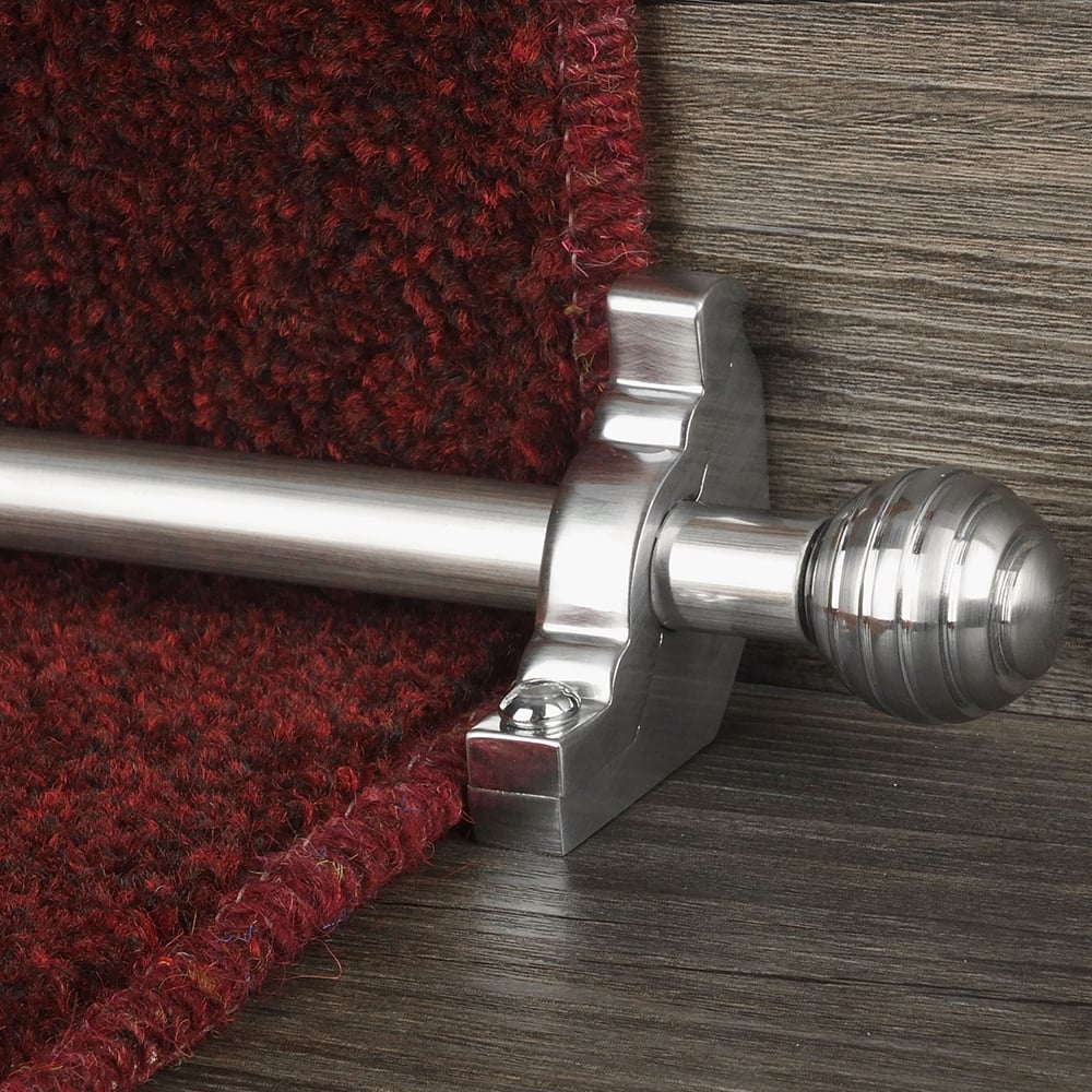 Vision Brush Chrome Finish Sphere Plain Stair Rod