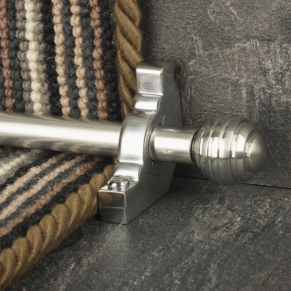 Vision Brush Chrome Finish Sphere Plain Stair Rod