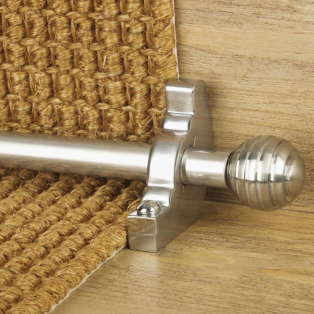 Vision Brush Chrome Finish Sphere Plain Stair Rod