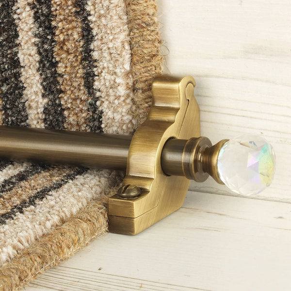 Crystal Antik Messing Rainbow Schlicht Treppenstangen