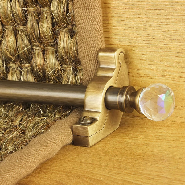 Crystal Antik Messing Rainbow Schlicht Treppenstangen