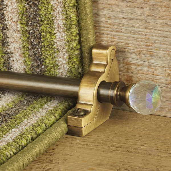 Crystal Antik Messing Rainbow Schlicht Treppenstangen