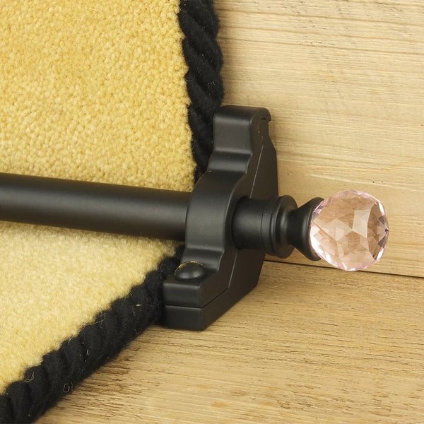 Crystal Black Rose Plain Tringles D'Escalier