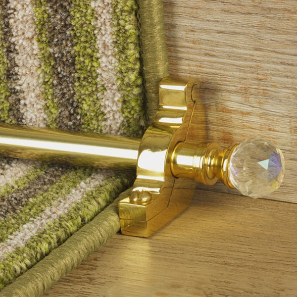 Crystal Brass Rainbow Plain Stair Rod