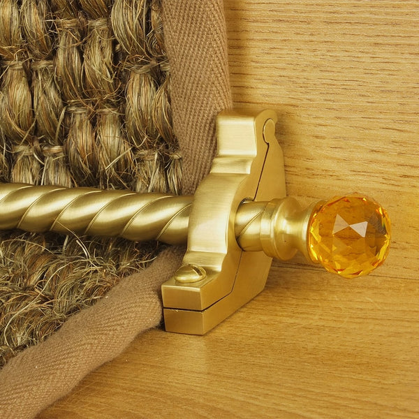 Crystal Satin Messing Amber Spiral Treppenstangen