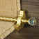 Crystal Satin Brass Rainbow Spiral Stair Rod - 23.6inches