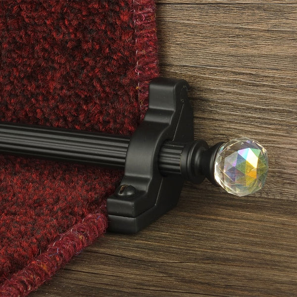 Crystal Black Rainbow Reeded Tringles D'Escalier