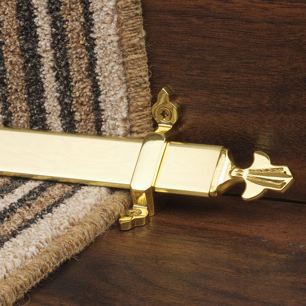 Royal Polished Brass Louis Stair Rod