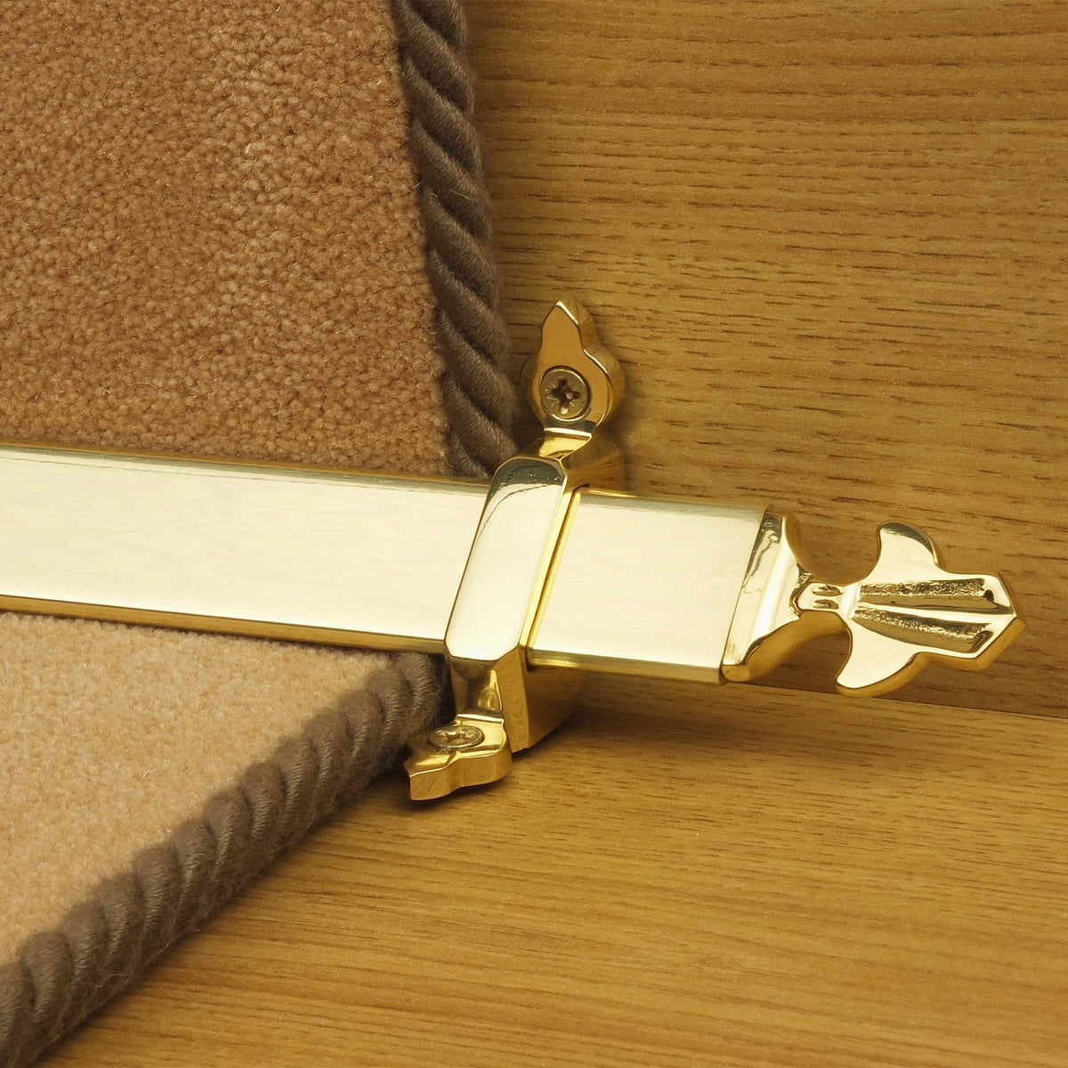 Royal Polished Brass Louis Tringles D'Escalier