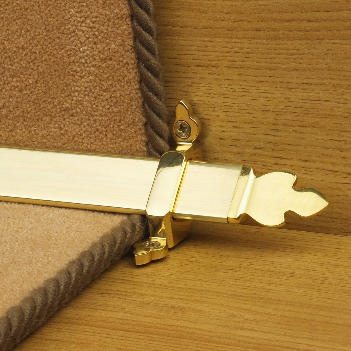 Royal Polished Brass Beaumont Stair Rod