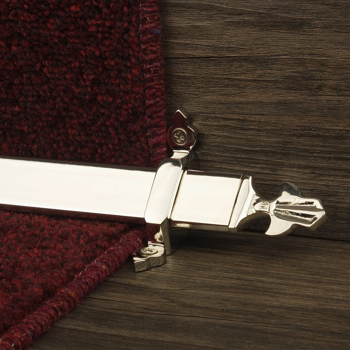 Royal Polished Nickel Louis Stair Rod