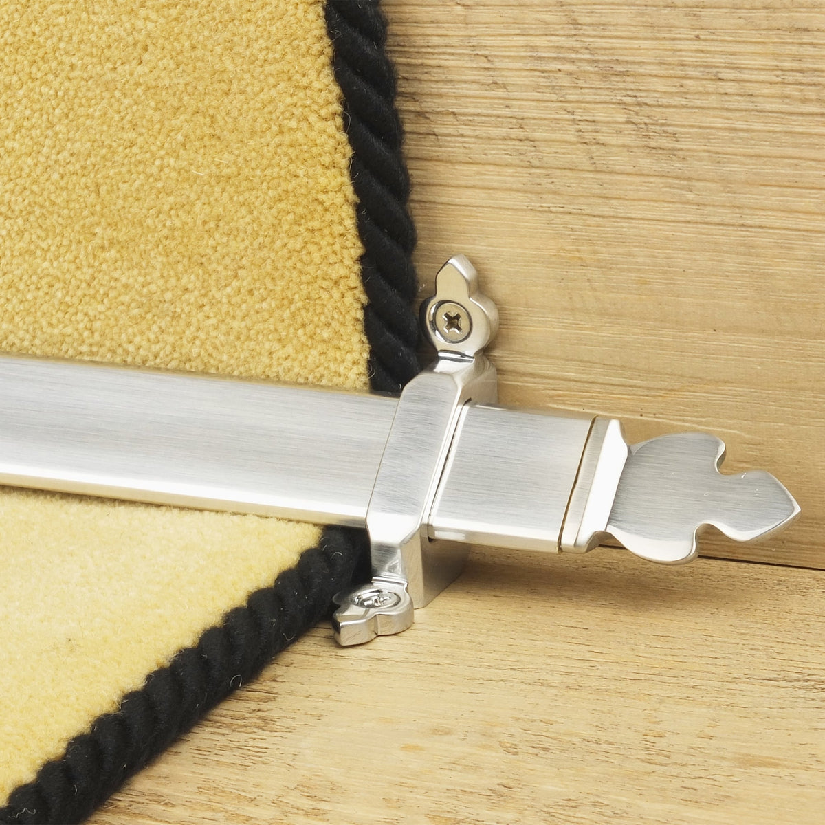 Royal Brushed Chrome Beaumont Tringles D'Escalier