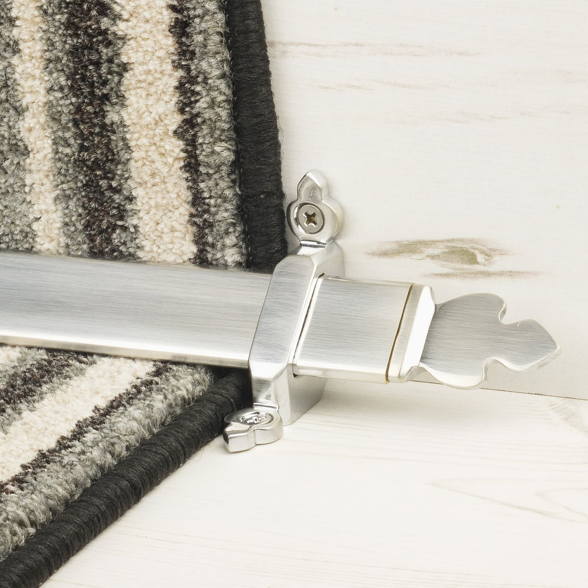 Royal Brushed Chrome Beaumont Tringles D'Escalier