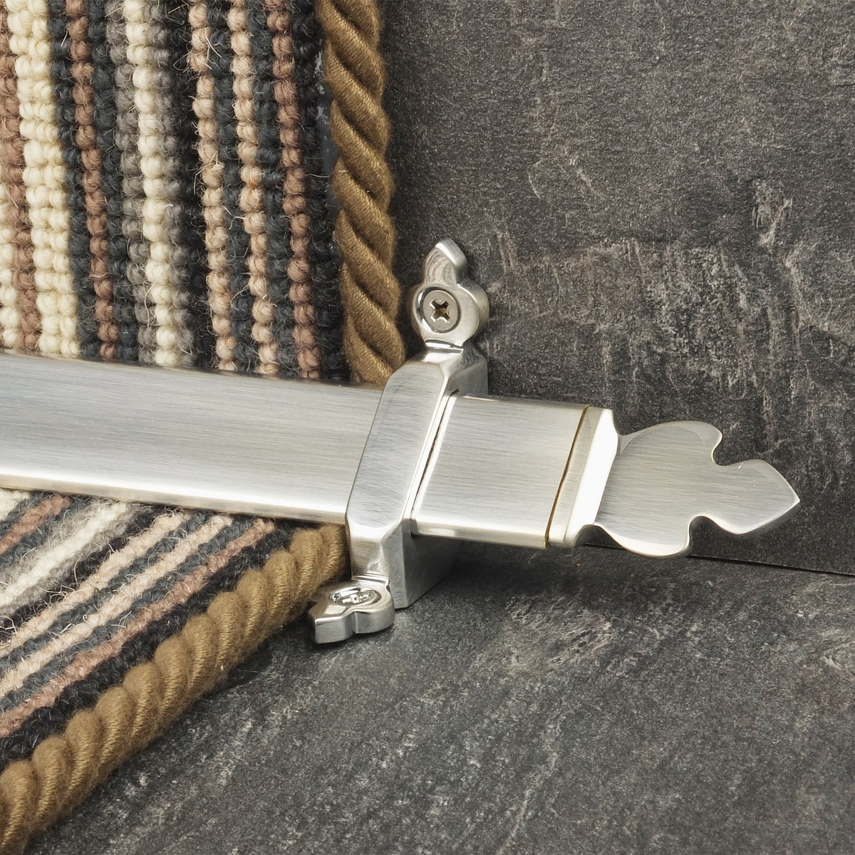 Royal Brushed Chrome Beaumont Stair Rod