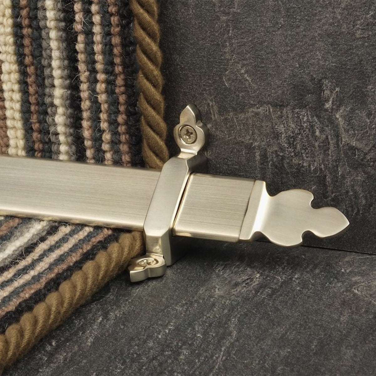 Royal Satin Nickel Beaumont Stair Rod