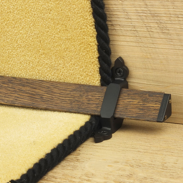 Tudor Black Dark Wood Stair Rod