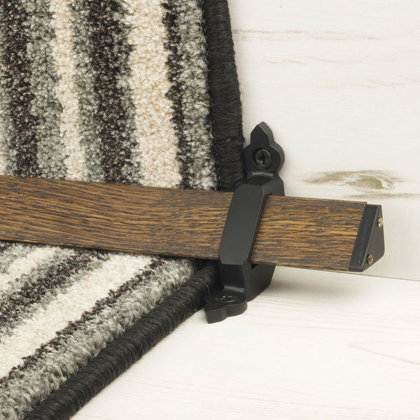 Tudor Black Dark Wood Stair Rod