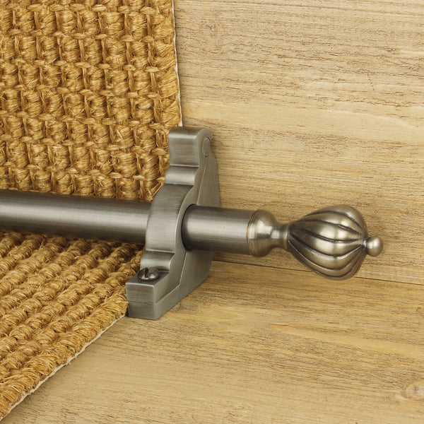 Eastern Promise Pewter Cairo Plain Tringles D'Escalier