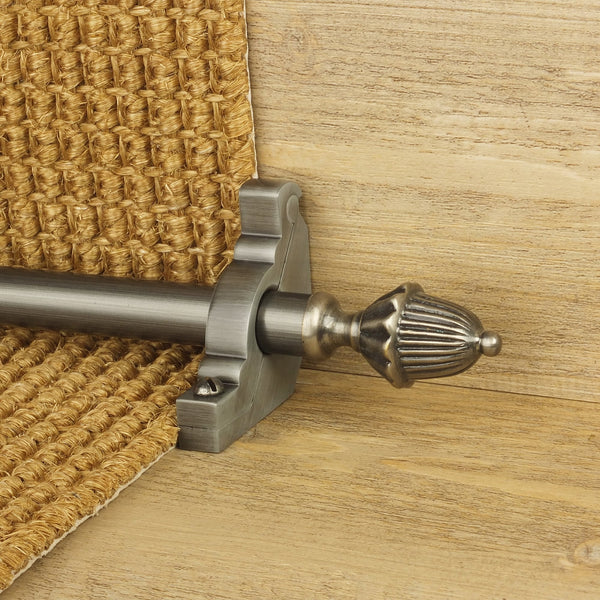 Eastern Promise Pewter Dubai Plain Stair Rod