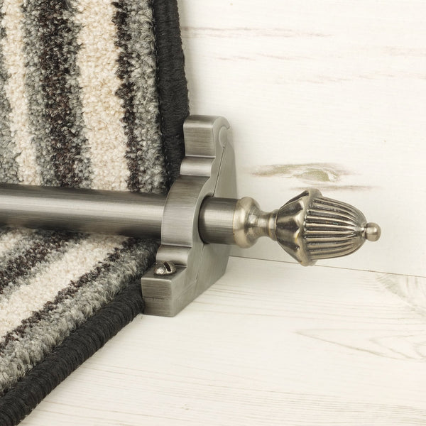 Eastern Promise Pewter Dubai Plain Stair Rod
