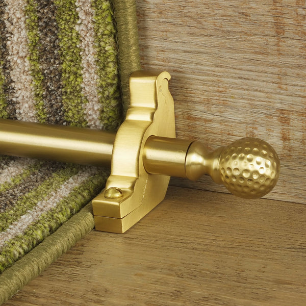 Eastern Promise Satin Brass Dune Plain Tringles D'Escalier