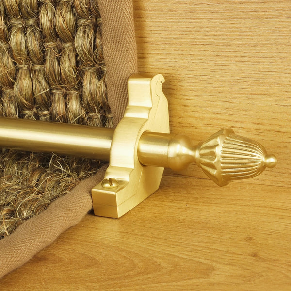 Eastern Promise Satin Brass Dubai Plain Tringles D'Escalier