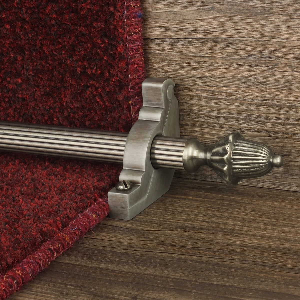 Eastern Promise Pewter Dubai Reeded Stair Rod
