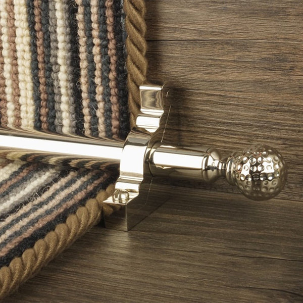 Eastern Promise Polished Nickel Dune Plain Tringles D'Escalier
