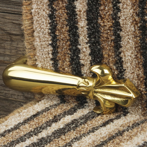 Victorian Stair Clip - Polished Brass (Pair) Tringles D'Escalier