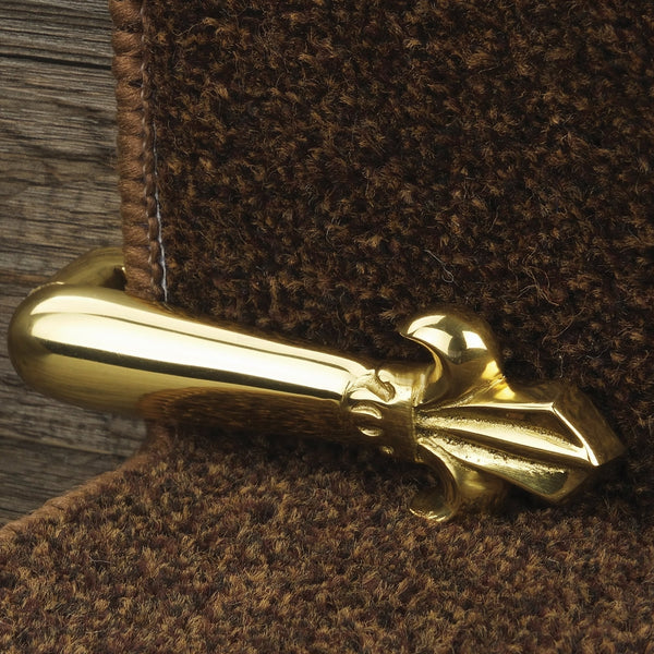 Victorian Stair Clip - Polished Brass (Pair) Tringles D'Escalier