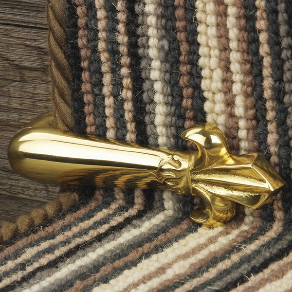 Victorian Stair Clip - Polished Brass (Pair) Tringles D'Escalier