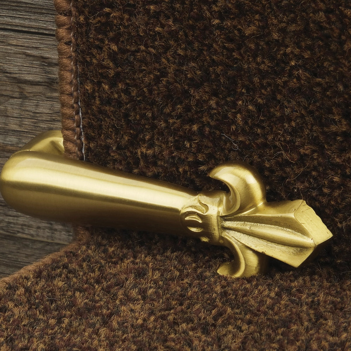 Victorian Stair Clip - Satin Brass (Pair) Tringles D'Escalier