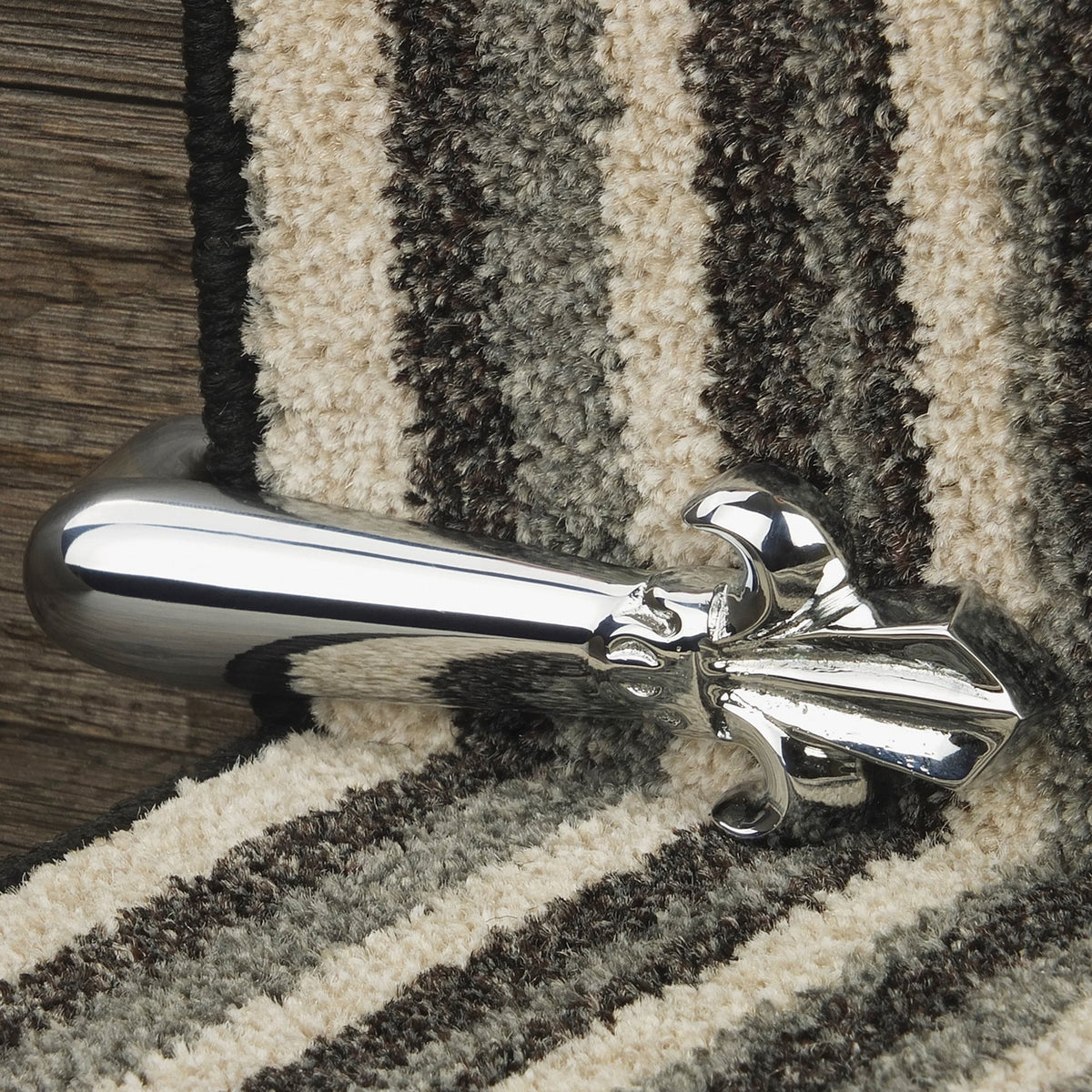 Victorian Stair Clip - Chrome (Pair) Stair Rod
