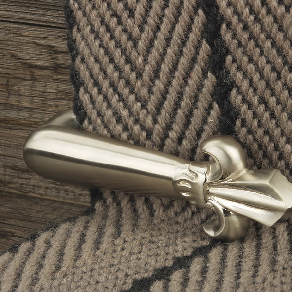 Victorian Stair Clip - Satin Nickel (Pair) Tringles D'Escalier