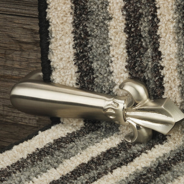 Victorian Stair Clip - Satin Nickel (Pair) Tringles D'Escalier