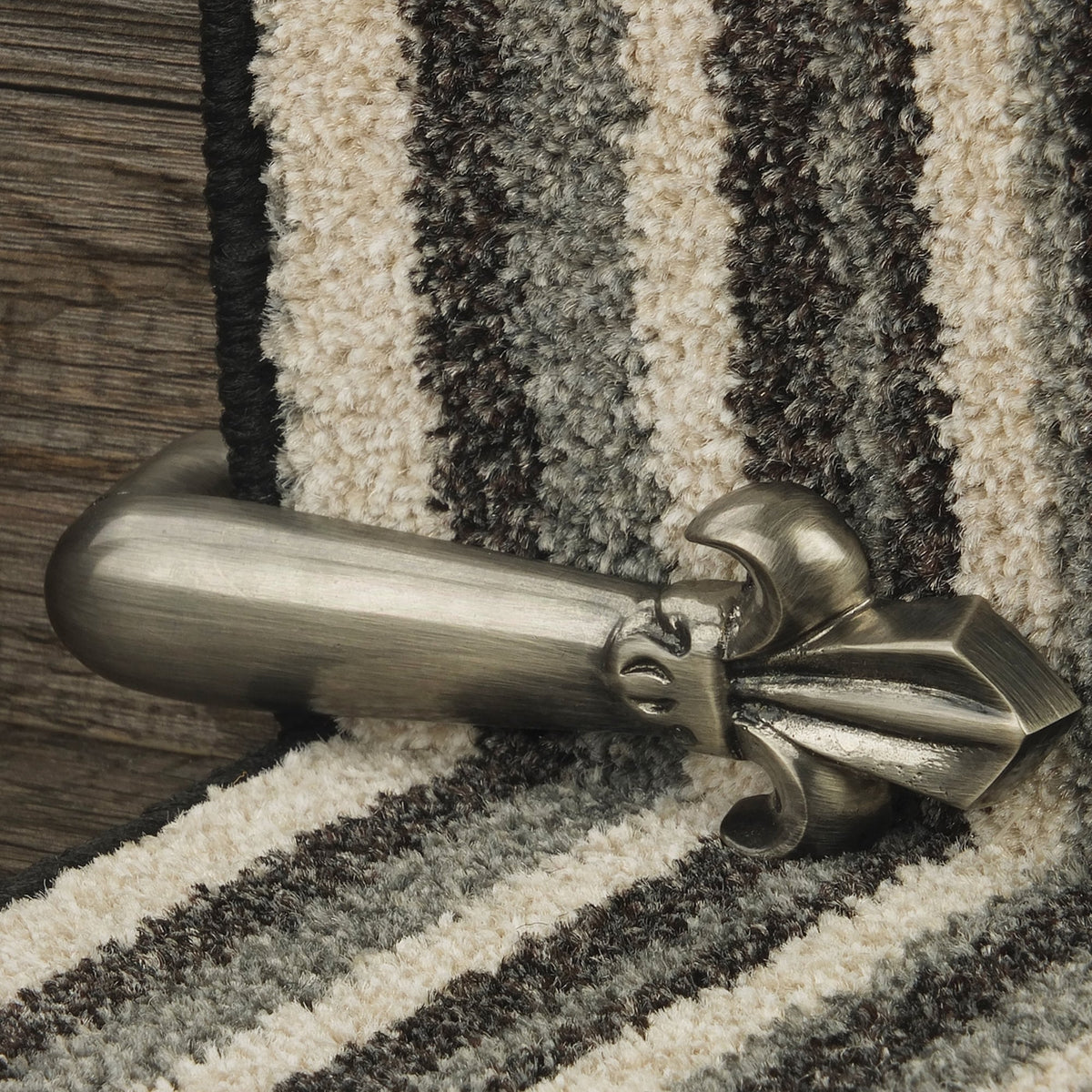 Victorian Stair Clip - Pewter (Pair) Tringles D'Escalier