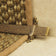 Tudor Antique Brass Dark Wood Stair Rod - 60cm