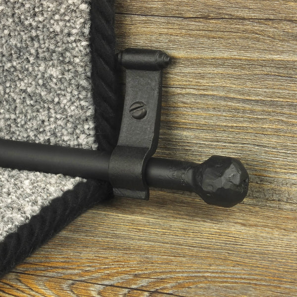 Blacksmith Black Ball Plain Stair Rod