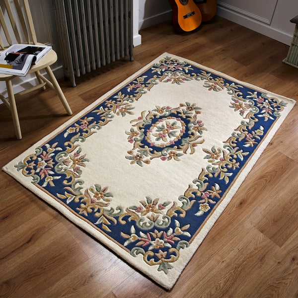 Royal Cream Blue Rug