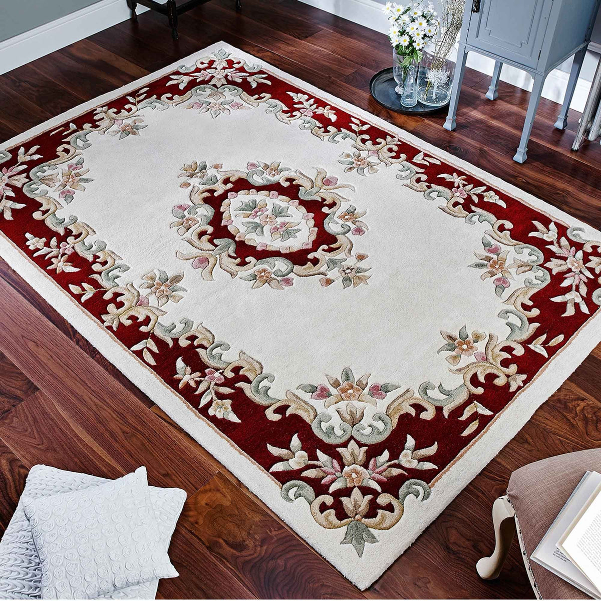 Royal Cream Red Rug