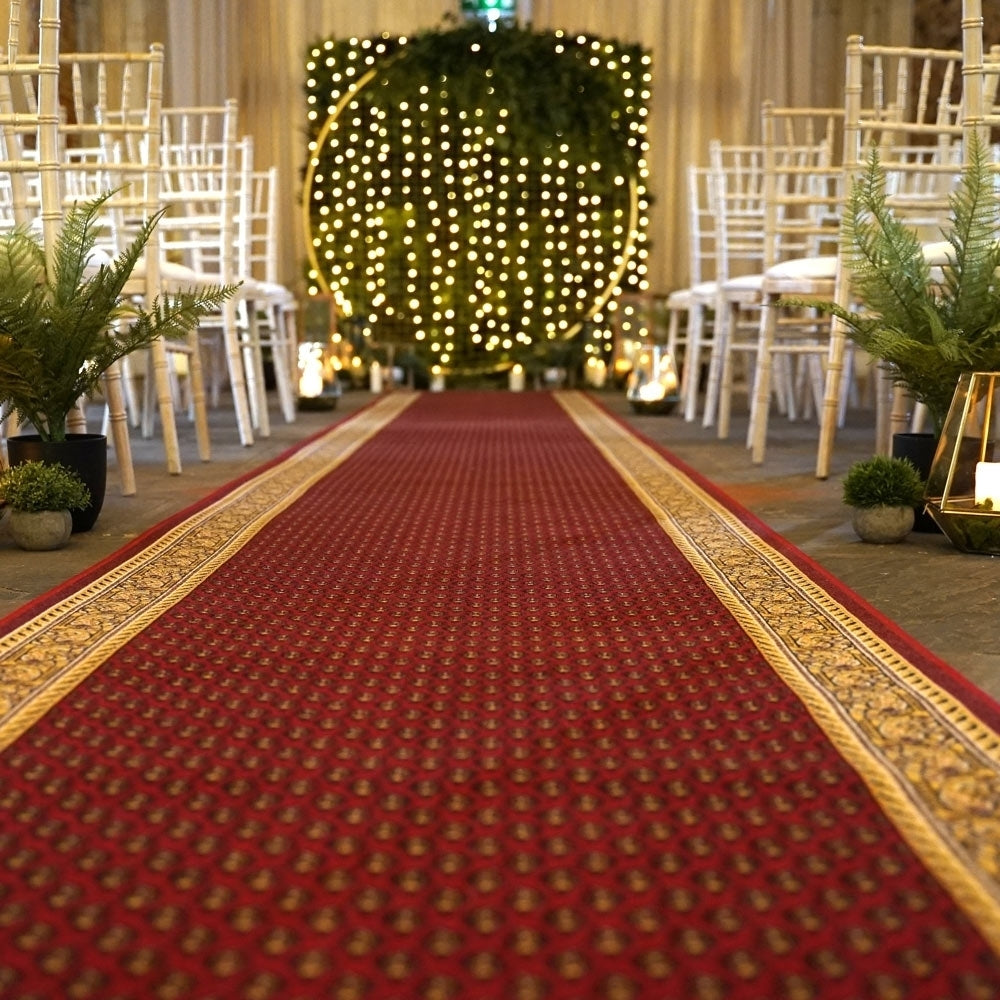 Acni Red Wedding Aisle Runner